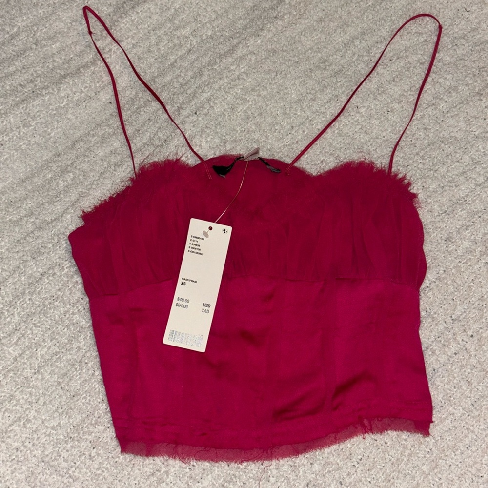 pink urban top w taps
